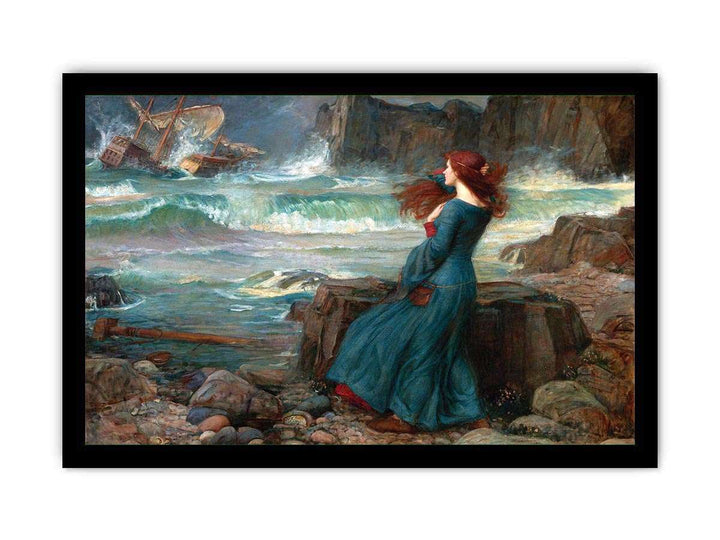 Miranda - The Tempest Painting by John William Waterhouse