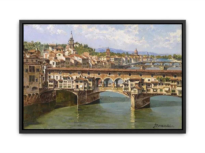 Ponte Vecchio Florence by Antonietta Brandeis Canvas Print