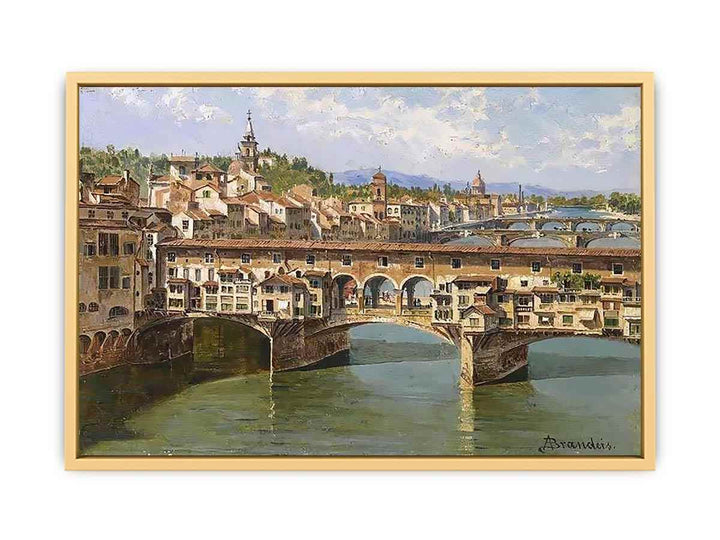 Ponte Vecchio Florence by Antonietta Brandeis Streched canvas