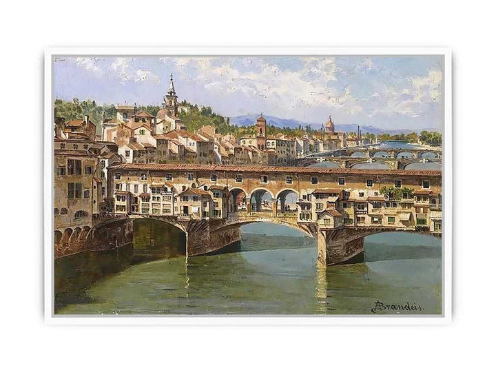 Ponte Vecchio Florence by Antonietta Brandeis Framed Print