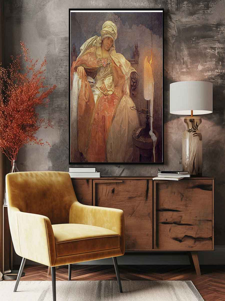 Woman With a Burning Candle