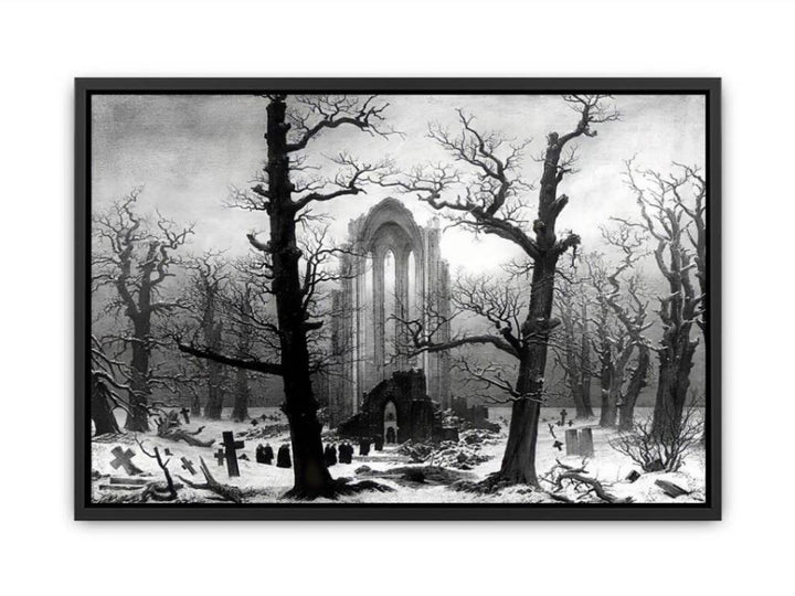 Monastery Graveyard In The Snow