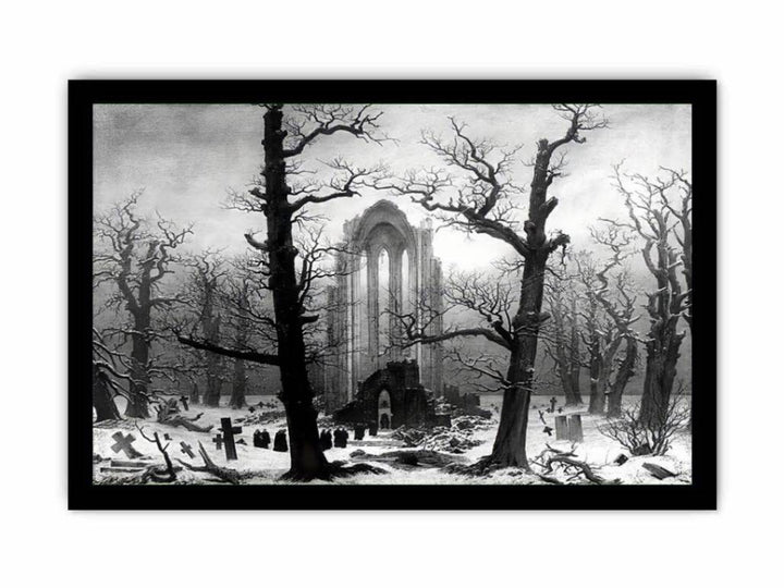 Monastery Graveyard In The Snow