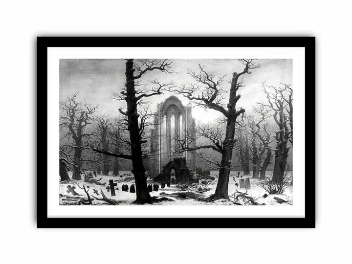 Monastery Graveyard In The Snow