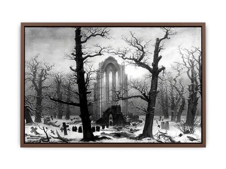 Monastery Graveyard In The Snow