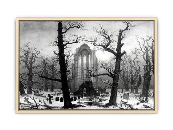 Monastery Graveyard In The Snow