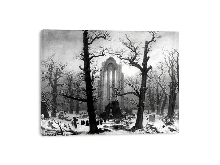 Monastery Graveyard In The Snow