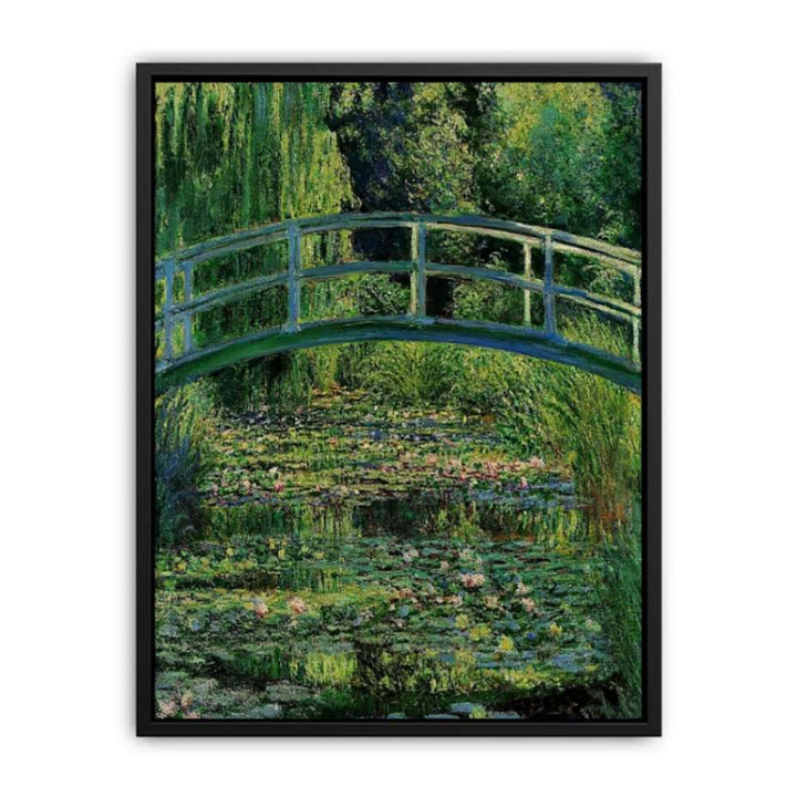 Bridge Over Rose  Water Lily Pond