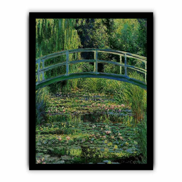 Bridge Over Rose  Water Lily Pond