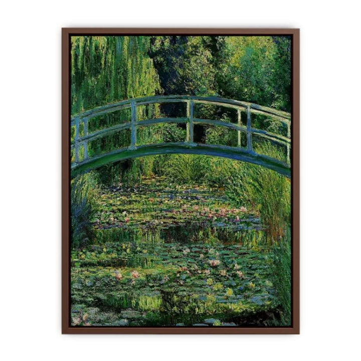 Bridge Over Rose  Water Lily Pond