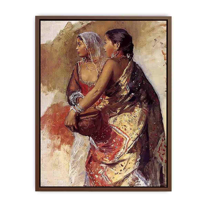 Sketch Two Nautch Girls