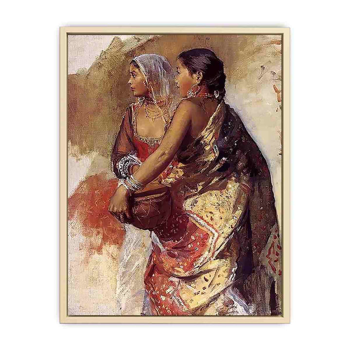 Sketch Two Nautch Girls