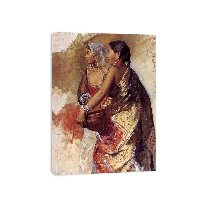 Sketch Two Nautch Girls
