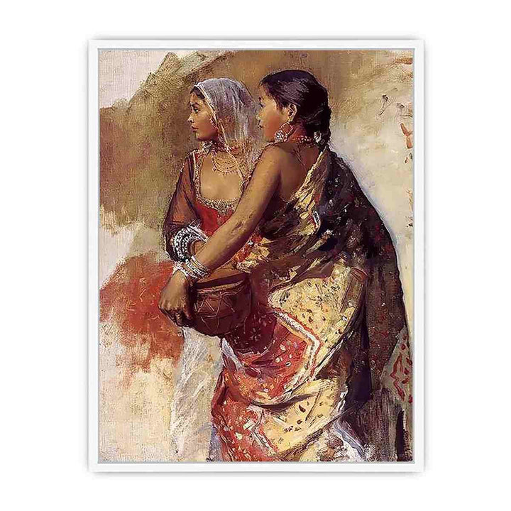 Sketch Two Nautch Girls