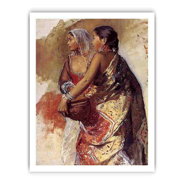 Sketch Two Nautch Girls