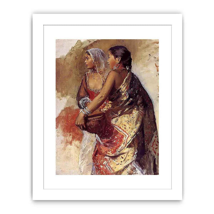 Sketch Two Nautch Girls