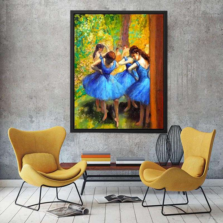 Dancer in blue by Edgar Degas
