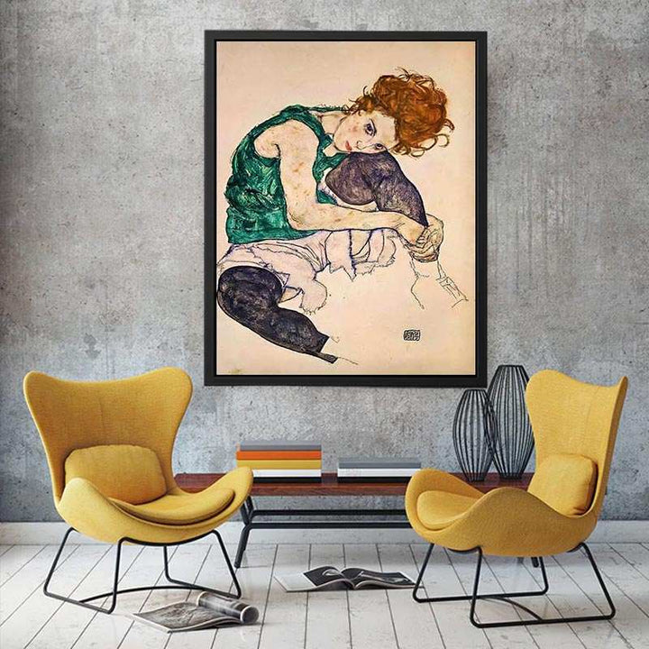 Seated Woman With Bent Knee