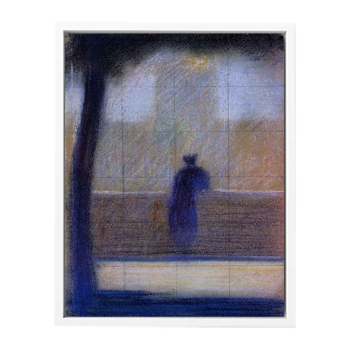 Man Leaning on a Parapet