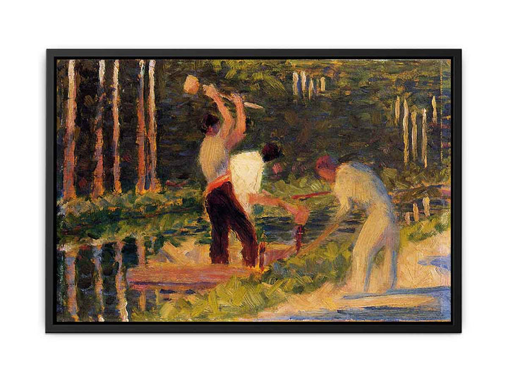 Men Laying Stakes