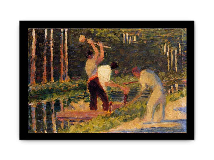 Men Laying Stakes