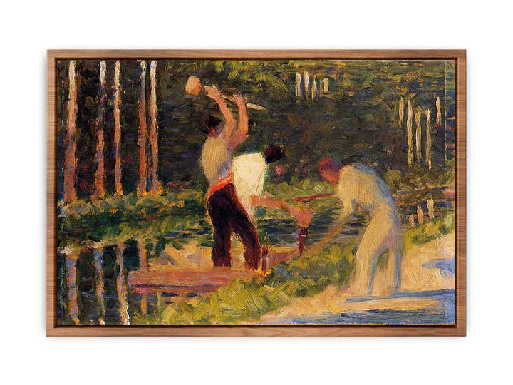 Men Laying Stakes