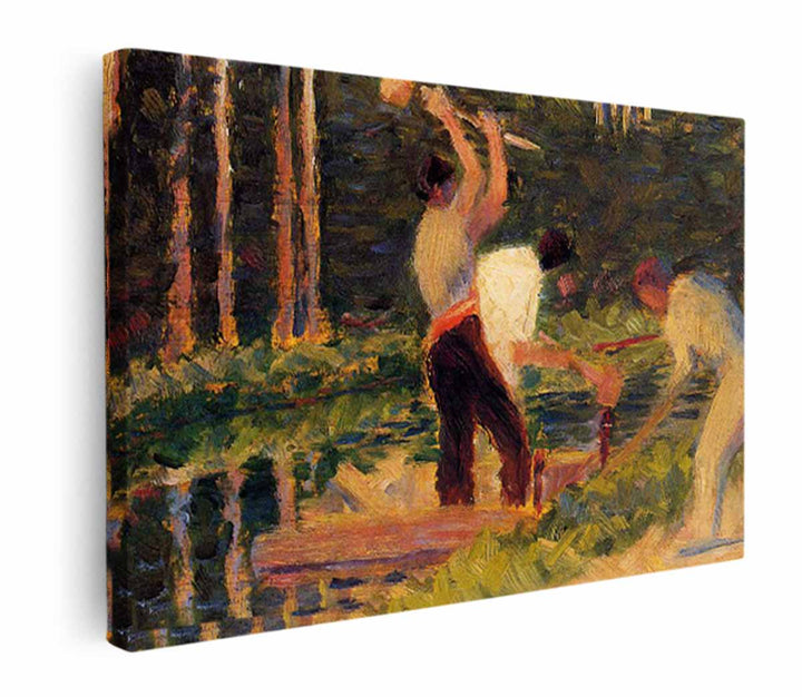 Men Laying Stakes