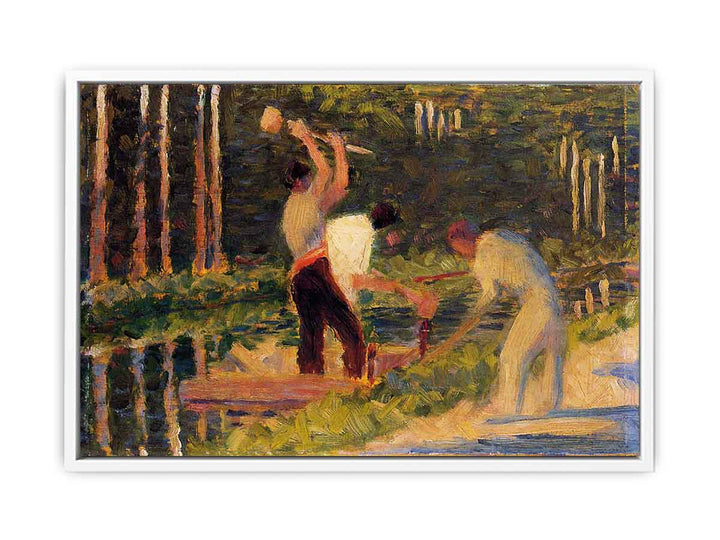 Men Laying Stakes