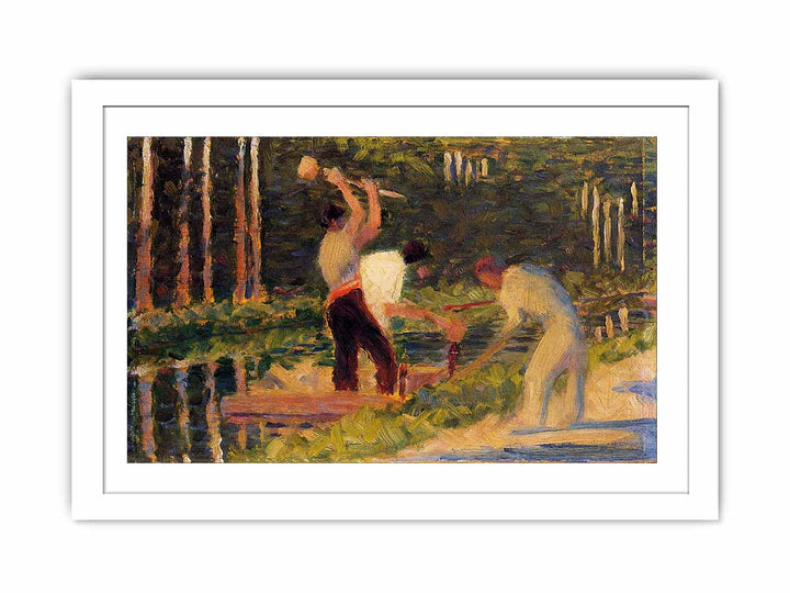 Men Laying Stakes
