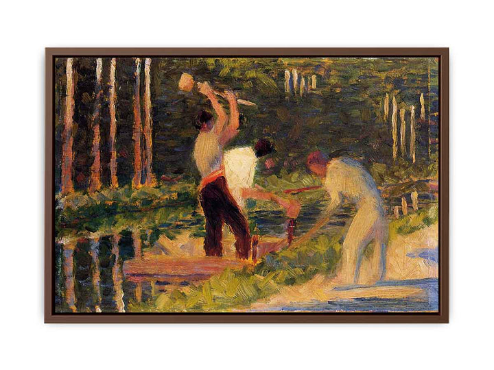 Men Laying Stakes