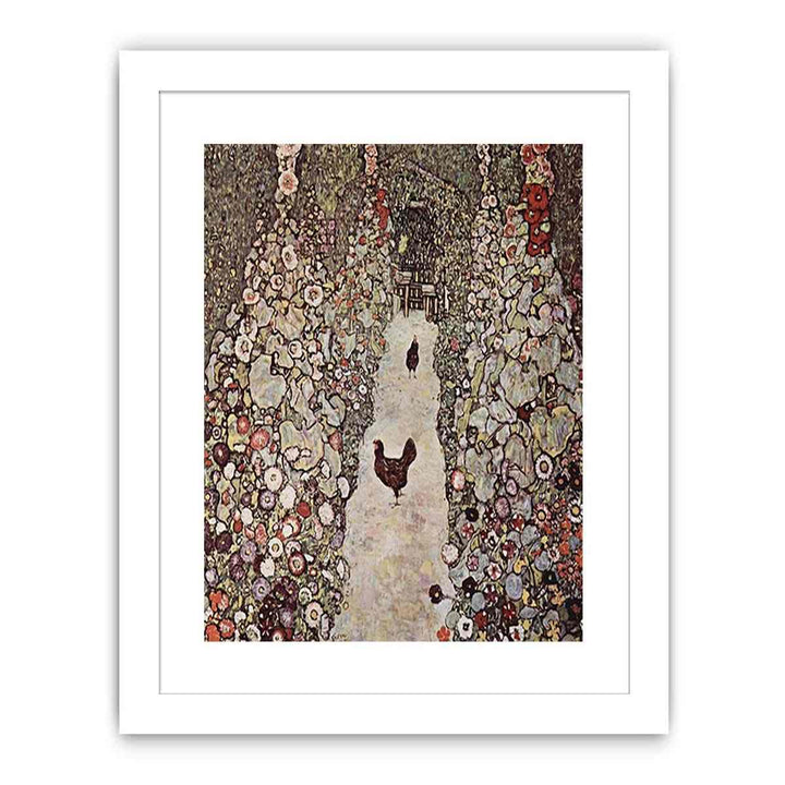 Garden with Roosters by Gustav Klimt