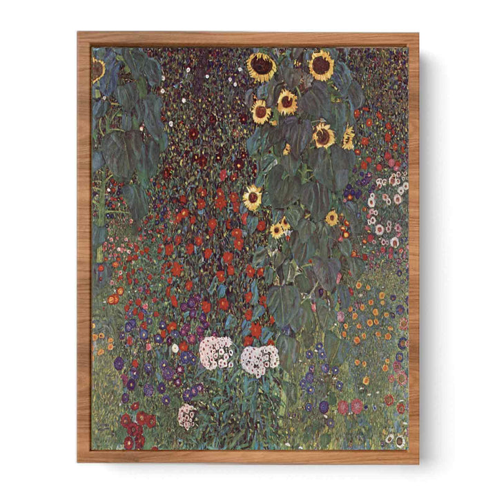 Cottage Garden with Sunflowers