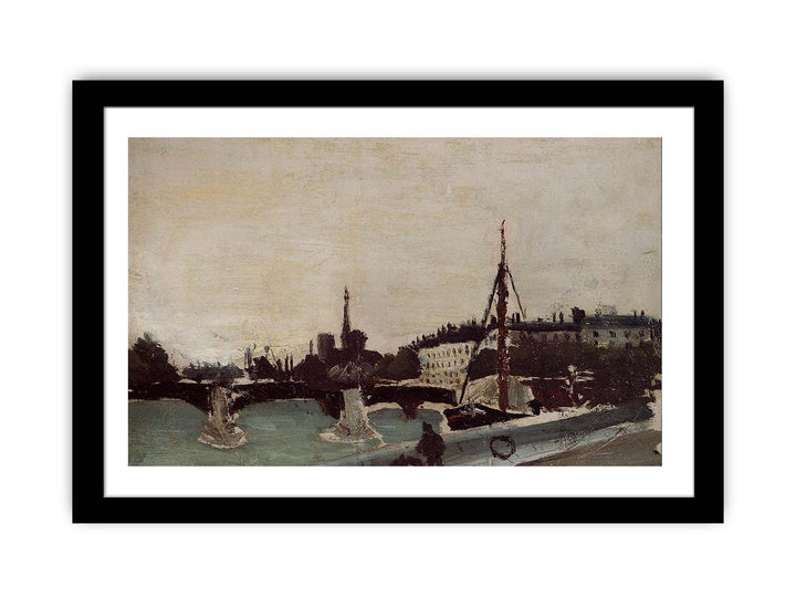 View of the Ile Saint-Louis from the Quai Henri IV (study)