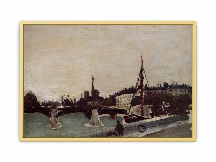View of the Ile Saint-Louis from the Quai Henri IV (study)