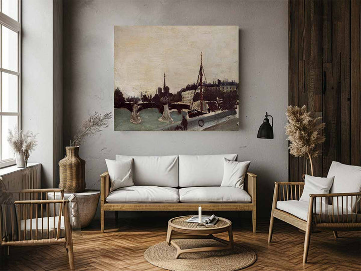 View of the Ile Saint-Louis from the Quai Henri IV (study)