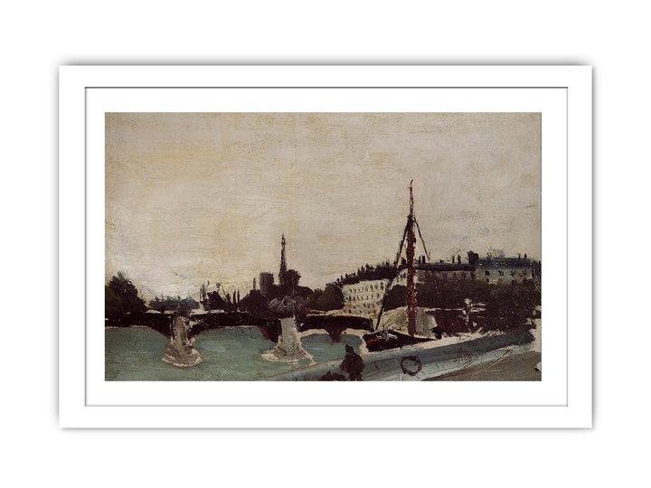 View of the Ile Saint-Louis from the Quai Henri IV (study)