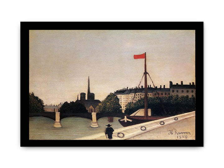 Notre Dame: View of the Ile Saint-Louis from the Quai Henri IV