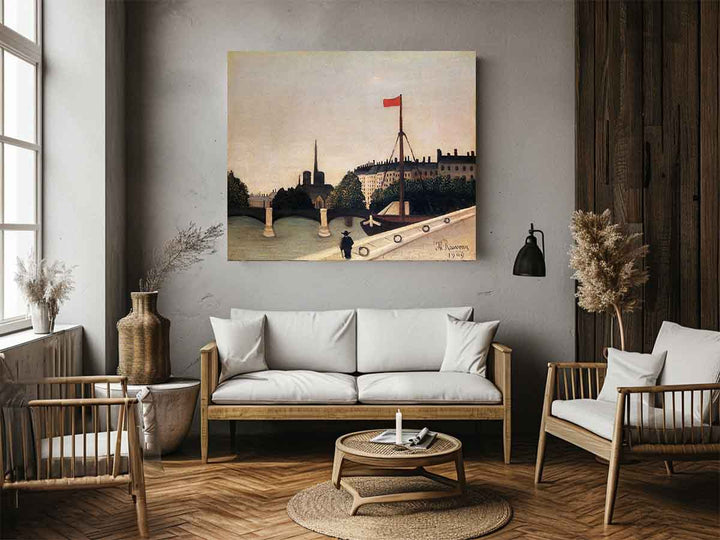 Notre Dame: View of the Ile Saint-Louis from the Quai Henri IV