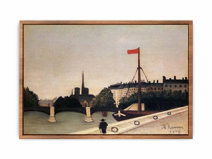 Notre Dame: View of the Ile Saint-Louis from the Quai Henri IV