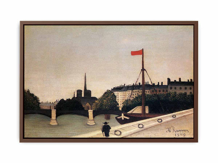 Notre Dame: View of the Ile Saint-Louis from the Quai Henri IV