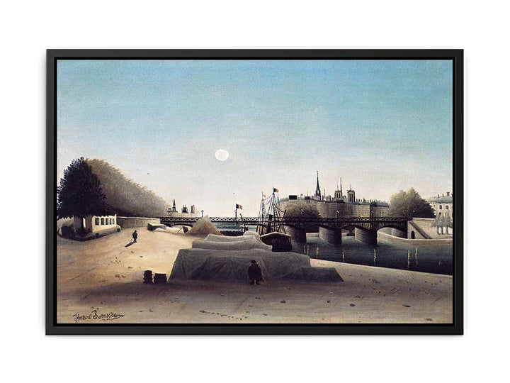 A View of the Ile Saint Louis from Port Saint Nicolas Evening