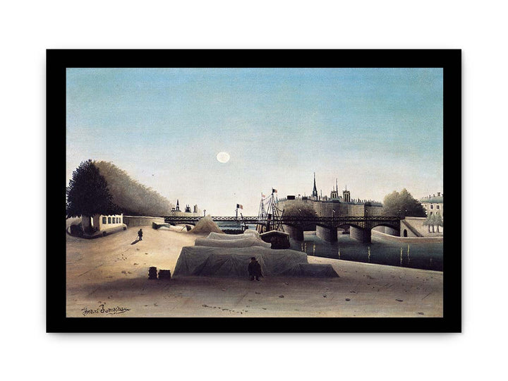 A View of the Ile Saint Louis from Port Saint Nicolas Evening
