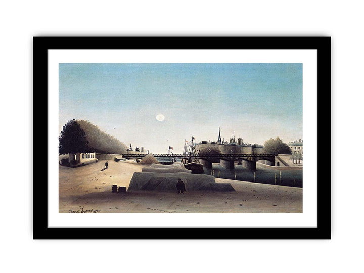 A View of the Ile Saint Louis from Port Saint Nicolas Evening
