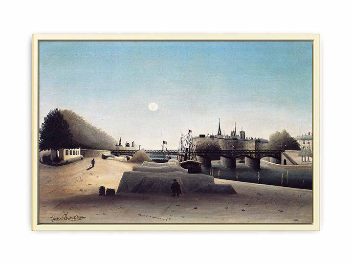 A View of the Ile Saint Louis from Port Saint Nicolas Evening