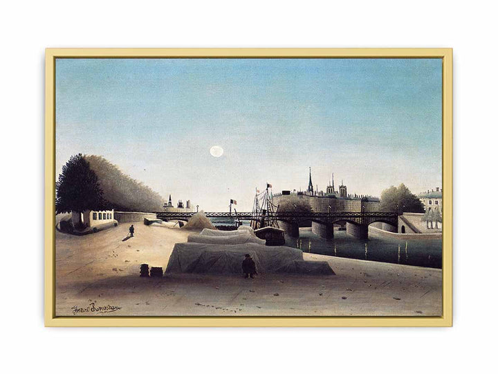 A View of the Ile Saint Louis from Port Saint Nicolas Evening