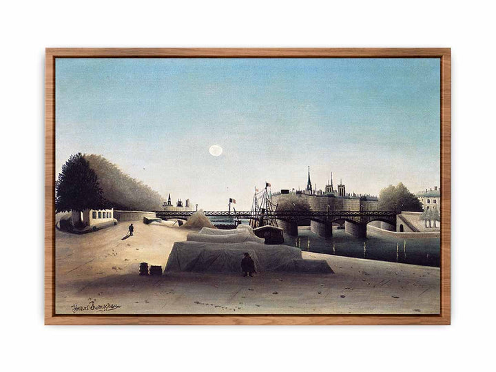 A View of the Ile Saint Louis from Port Saint Nicolas Evening