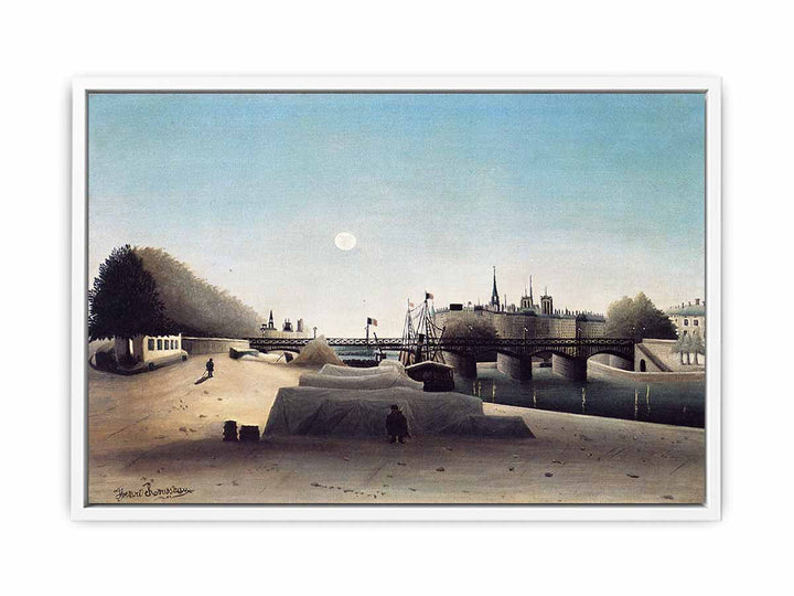 A View of the Ile Saint Louis from Port Saint Nicolas Evening