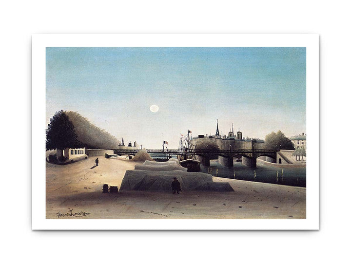 A View of the Ile Saint Louis from Port Saint Nicolas Evening