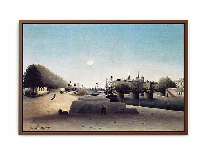 A View of the Ile Saint Louis from Port Saint Nicolas Evening