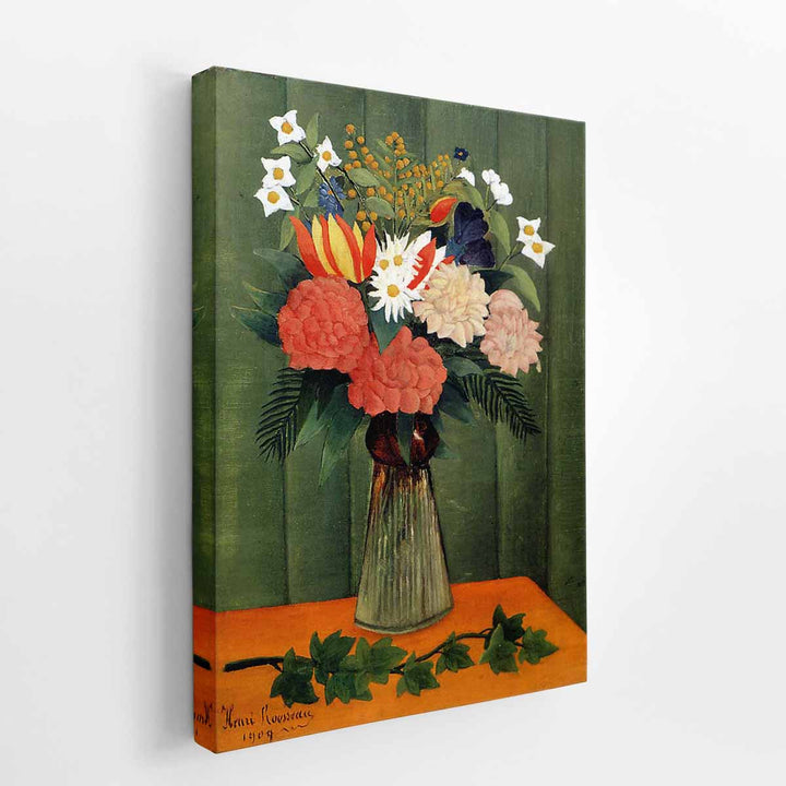 Bouquet Of Flowers With An Ivy Branch